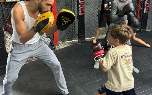 Entrainement boxe enfant au Summa